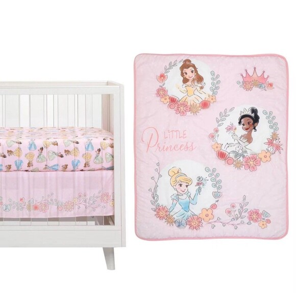 Lambs & Ivy Disney Baby Princesses Crib Bedding Set - 3pc - Picture 1 of 11